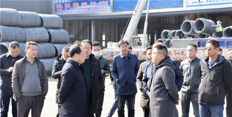 涼山州州委常委、西昌市市委書(shū)記馬輝視察通宇物流攀西（裝配建材）物流港(圖3)