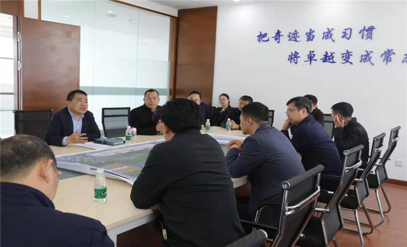 內(nèi)江市市中區(qū)區(qū)委書記馬炬一行蒞臨通宇物流渤商公司視察指導工作(圖1)